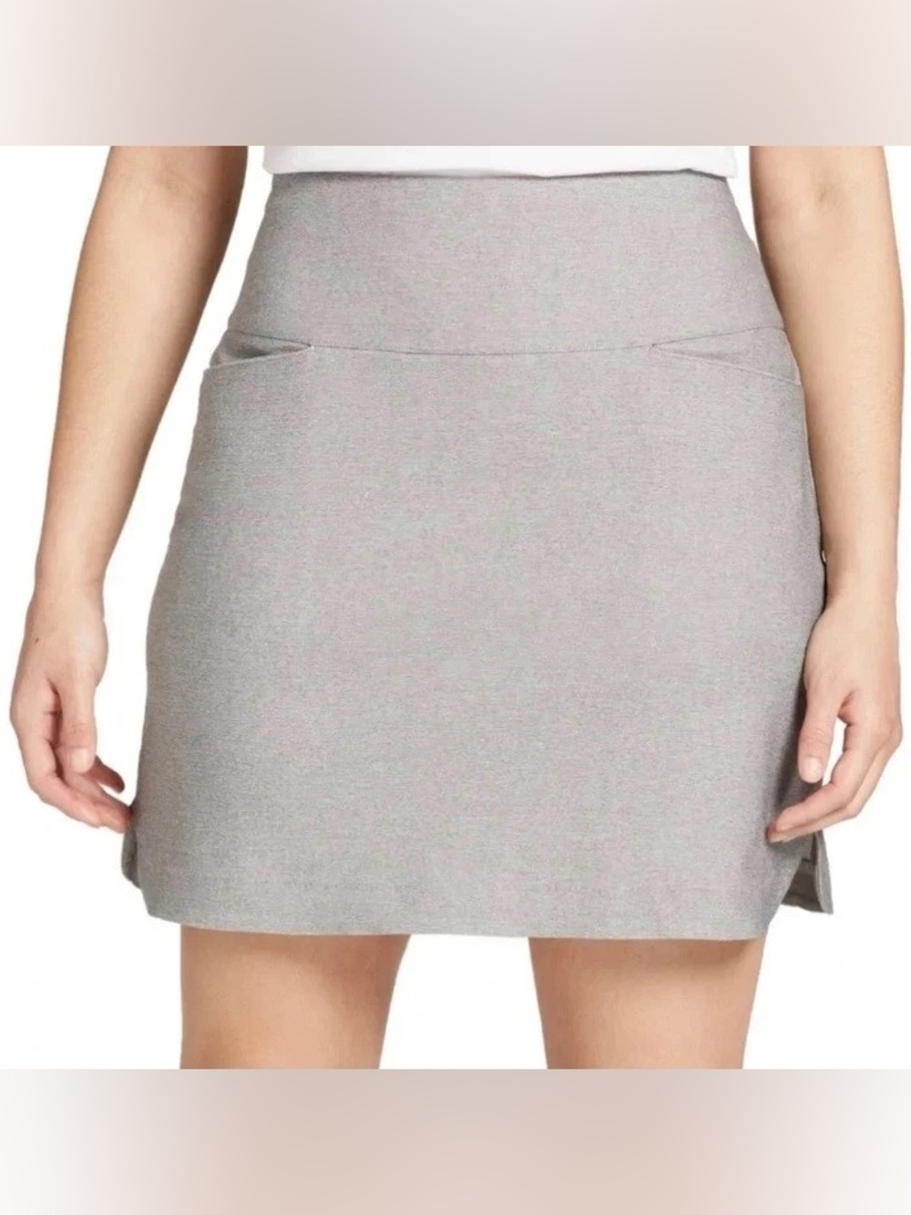 Lady Hagen Gray Athletic Skort with High Waist